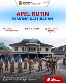 APEL RUTIN PAMONG KALURAHAN HARGOMULYO
